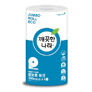 깨끗한나라)에코 점보롤 화장지(300M/2겹/4롤)