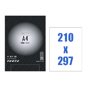폼텍)컬러라벨용지(CH-3130/10매/연보라)레이저&amp;잉크젯 겸용