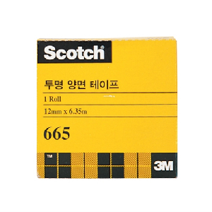 3M)투명양면테이프 리필(665/136리필/12*6.35m)