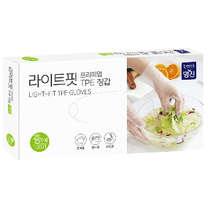 명진 라이트핏 TPE 장갑 백색 M