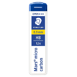 스테들러)마스 샤프심 250 12본(0.3mm/250 03-HB)