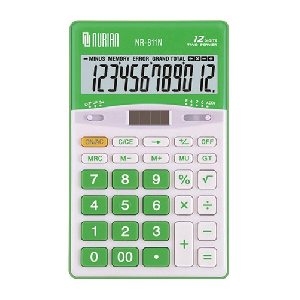 누리안)계산기(NR-811N/그린/12자리)