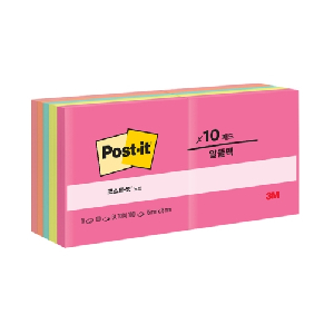 3M)포스트-잇 노트 컬렉션팩 알뜰팩(654-10/팝티미스틱)