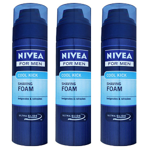 니베아 멘톨 비타민함유 면도 쉐이빙폼 200ml 3개