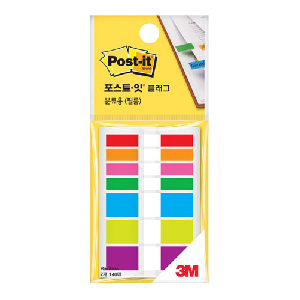 3M)포스트-잇 플래그 분류용(필름/683-레인보우/44*6mm+44*12mm)