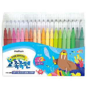 문화)촉촉36색 사인펜