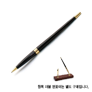 우드)원목 더블 펜꽂이 볼펜