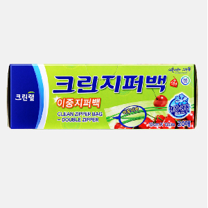 크린랩 이중지퍼백 미니 15cm x 10cm 20매입
