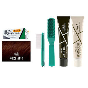 7분에서 8분사이에 염색을 할수 있는 새치머리 4호
