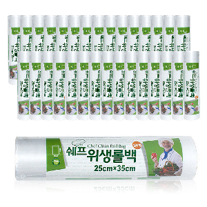 쉐프 위생롤백 25cm x 35cm x 100매, 30매입