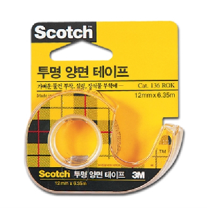3M)투명양면테이프(136D/12*6.35m)