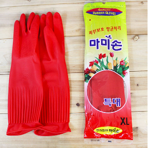 마미손 고무장갑 특대 XL 레드