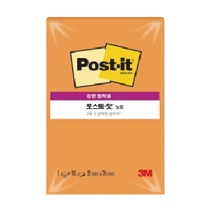 3M)포스트-잇 강한점착용(656/오렌지/51*76mm)