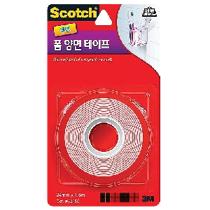3M)폼양면테이프(3215C/24mm*1.5m/강력투명)