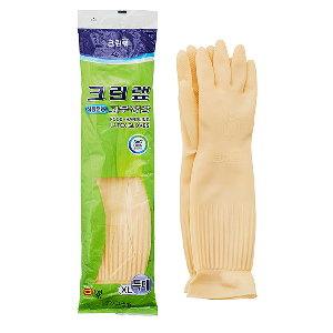 크린랩 식품전용 고무장갑 특대 아이보리