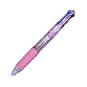 동아)애니볼4색 볼펜(0.7mm/적,분홍)