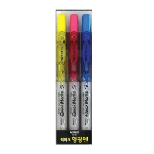 모리스)저스트클릭 형광펜S(3색세트)
