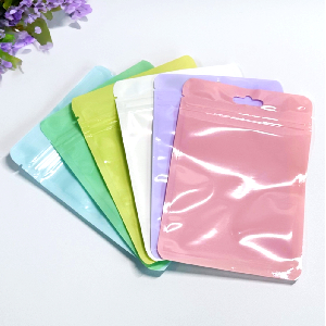 마카롱 파스텔 지퍼백 10.5x15cm 라임그린 1p