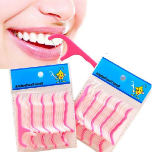 일회용 여행용 치실 스틱 25개입