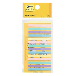 프린텍)스티키노트 라인 필름인덱스(45*4/파스텔/15매)/FL4504-15P