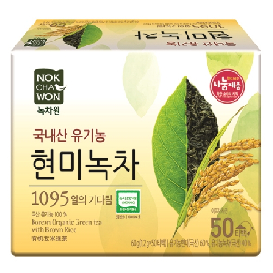녹차원)유기농 현미녹차 1.2g*50T