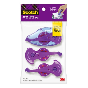 3M)한손으로쓰는 양면테이프(017D/8.4*8mm)+리필2개 세트