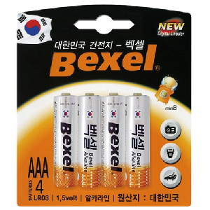 벡셀)알카라인건전지(AAA/B4)
