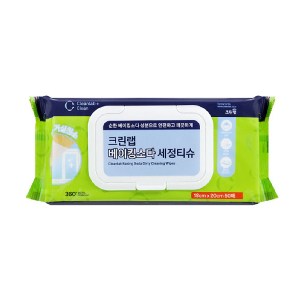 크린랩 베이킹소다 세정티슈 50매