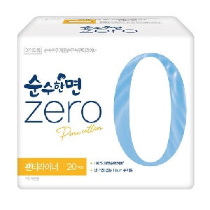 깨끗한나라)순수한면ZERO(순면라이너롱/20P)