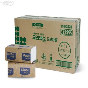 유한킴벌리 핸드타올 47222(47165) 크리넥스 드라이셀 스탠다드 F250 1BOX