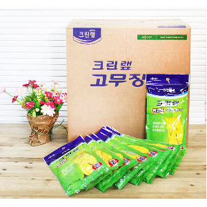 (BOX)크린랩면코팅고무장갑(중)_100개입