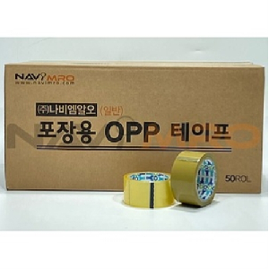 경포장용 OPP박스테이프 40M (50개/황색)_1BOX(50EA)