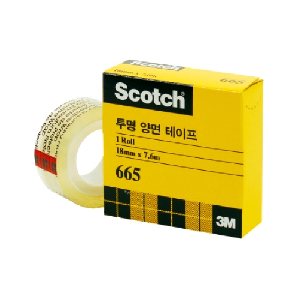 3M)투명양면테이프 리필(665R-6/오피스팩/18*7.6m/6롤)