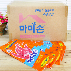 (BOX)마미손 고무장갑 미니 S 핑크 100켤레