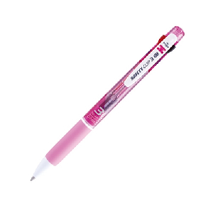 마이펜)세이프티클립3색 볼펜(0.7mm/핑크)