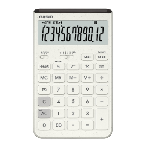 카시오)계산기(JT-200T-WE/화이트/12자리)