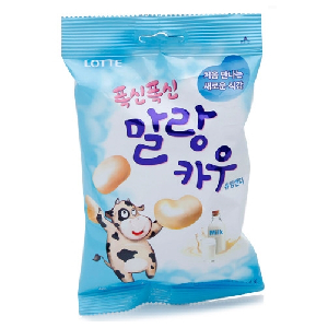 롯데 말랑카우 밀크 5000(158g)-박스(8개입)