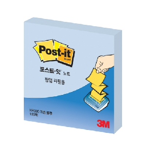 3M)포스트잇 팝업리필용(KR-330/크림블루)
