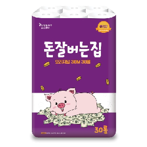 ★할인_삼정펄프)3겹데코돈잘버는집화장지(30M×30롤)
