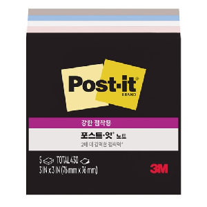 3M)포스트-잇 강한점착용 컬렉션팩(654-5SS/심플리서린)