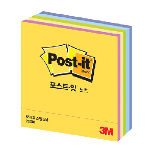 3M)포스트-잇 노트(CT-33/파스텔/76*76mm)