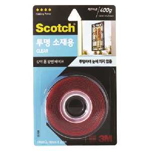 3M)스카치 강력 투명 소재용 폼 양면테이프 (CL120)