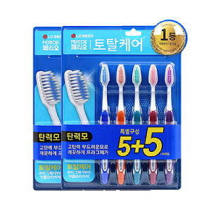 페리오 토탈케어 칫솔 10P 탄력모