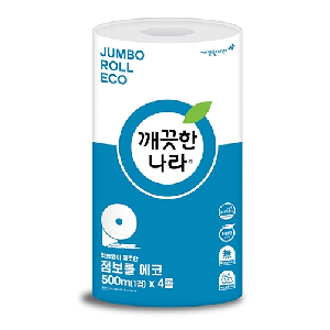 깨끗한나라)에코 점보롤 화장지(500M/1겹/4롤)