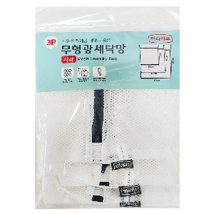 롯데 이라이프 무형광 세탁망 사각 3P