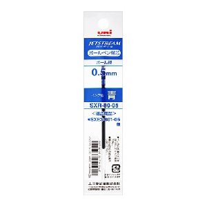 미쯔비시)제트스트림 다색볼펜 리필(SXR-80-05/0.5mm/청)-다스(10개입)