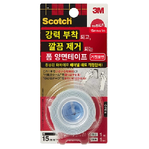 3M)강력부착 깔끔제거 테이프(거친표면용)