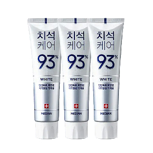 메디안 치석케어 미백 치약 120g 3개입