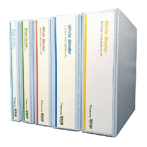 모든오피스)백색투명3공D링바인더(PP/A4/9cm)