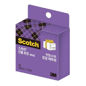 3M)스카치 선물 포장 테이프 리필(15R/19mmx16.5m)